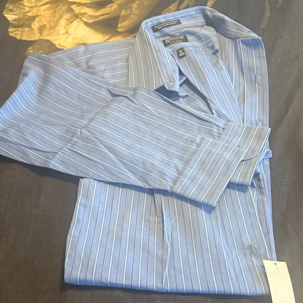 Arrow Blue Men’s Long Sleeve fitted shirt- new